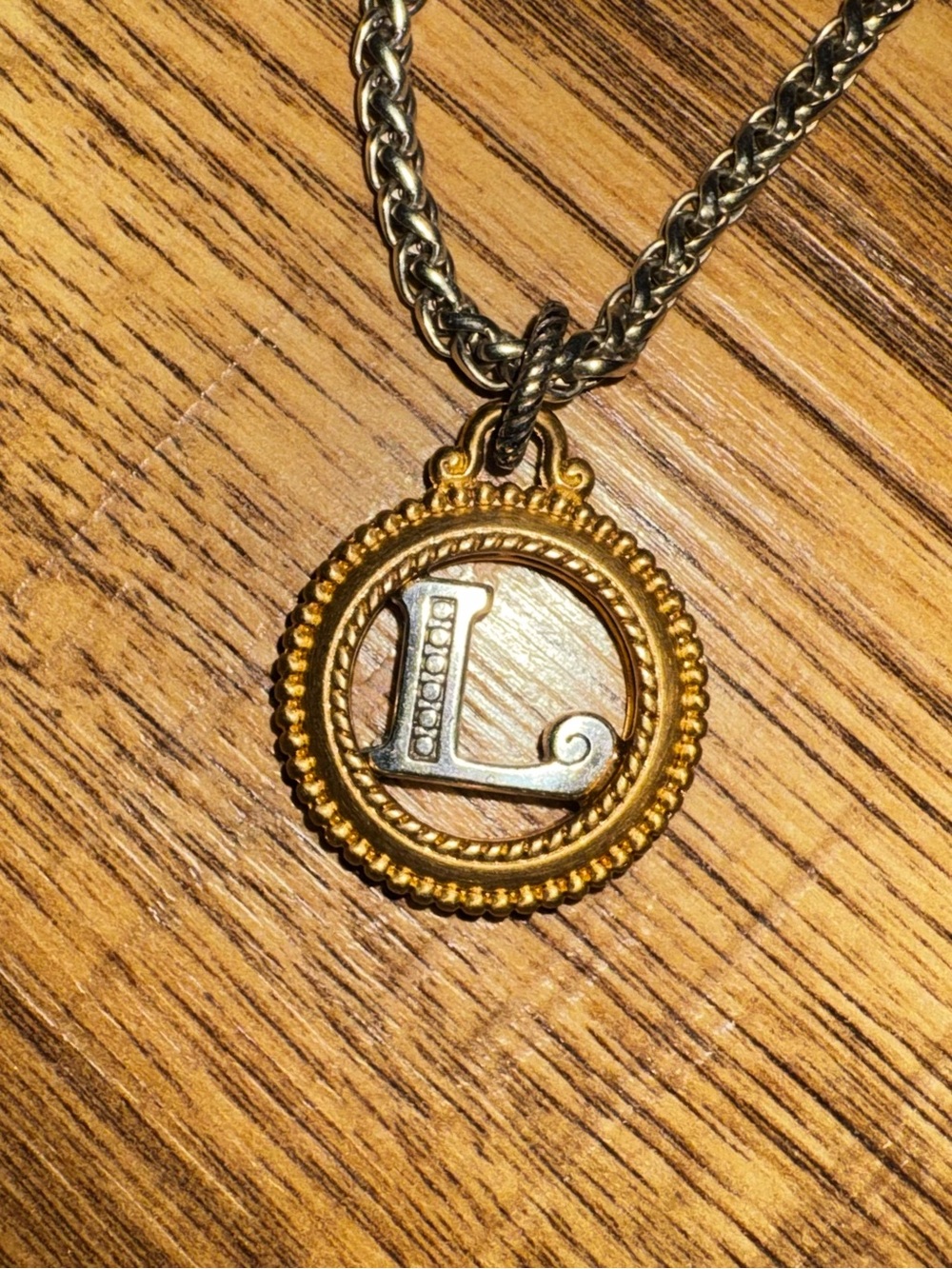 Retired Brighton Gold & Silver Pendant Necklace w/ Chain